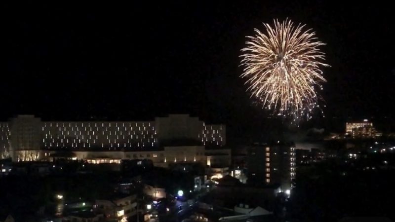 2020年8月11日　シェラトン沖縄サンマリーナリゾート　打ち上げ花火