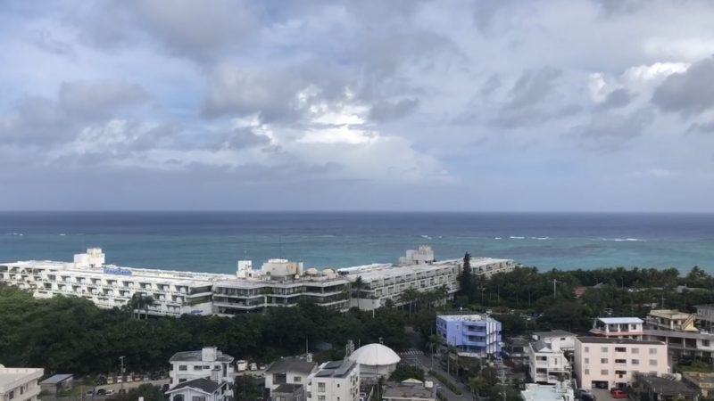 2020年8月10日　台風5号通過　沖縄恩納村は晴れました☼