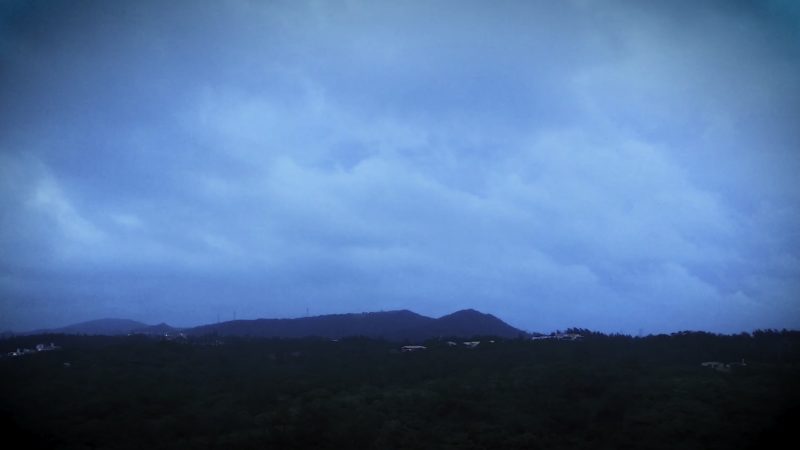 2020年8月9日　台風5号接近　沖縄恩納村　意外に何でもなかった